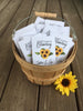 sunflower wedding seed packets