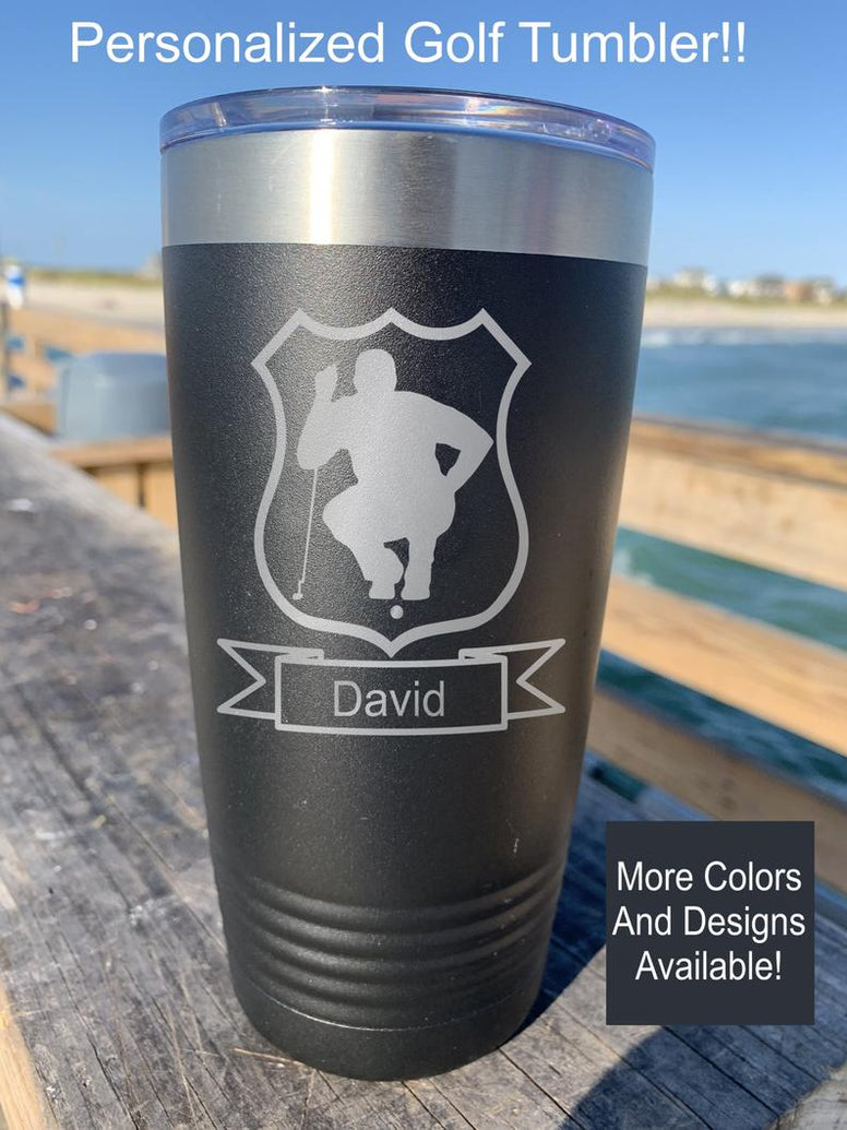 Personalized golf tumbler