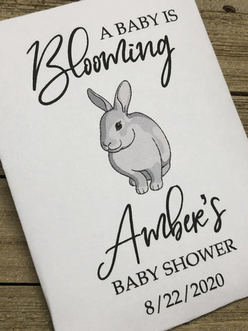bunny baby shower seed packets favors