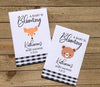 woodland animals fox or bear baby shower seed packets favors