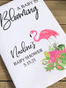 Pink Flamingo Baby Shower Seed Packets Favors