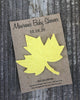 Fall plantable leaf baby shower favors