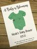 Plantable paper baby shower favors unisex