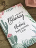 Succulent Cactus Baby Shower Seed Packets Favors