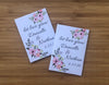 soft pink floral wedding seed packets