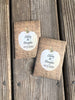 Fall White Pumpkin Burlap Seed Packet Favors