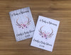 Boho baby shower woodland favors