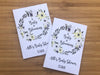floral wreath baby shower seed packets purple