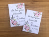 soft pink floral wedding seed packets