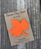 Fall plantable leaf baby shower favors