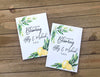 lemon seed packet wedding favors