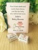 owl baby shower seed packets gifts