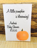 Pumpkin Favors Fall baby shower seed packets