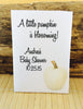 Pumpkin Favors Fall baby shower seed packets