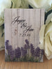 Lavender Wedding Seed Packet Favors Purple