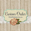 Custom yellow and gray flower wedding Favors