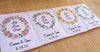 Floral Pink Burlap Wreath Seed Packets Favors