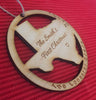 Personalized Texas State Ornament - Favor Universe