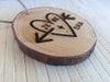 Wedding Ornament engraved heart - Favor Universe