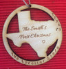 Personalized Texas State Ornament - Favor Universe