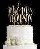 Mr and Mrs Wedding Cake Topper - Favor Universe