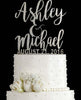 Cake Topper Silver, Wedding Cake Topper, Silver Glitter Cake Topper - Favor Universe