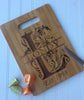 Monogram bamboo cutting board - Favor Universe