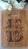 Monogram bamboo cutting board - Favor Universe