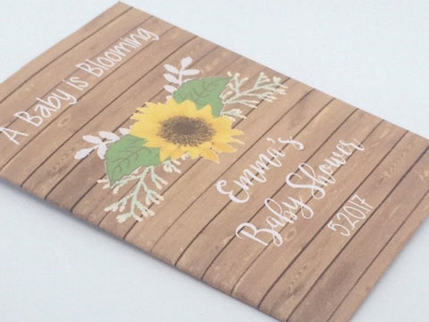 Floral Baby Shower Seed Packets - Favor Universe