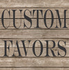 Blue Cross and Wood Background Baptism Seed Packets - Favor Universe