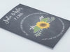 Sunflower On Black Background Seed Packets - Favor Universe