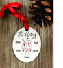 snowman Ornament, snowman Gifts, snowman family ornament, snowman couple ornament, personalized snowman family ornament,  custom snowman - Favor Universe