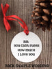 personalized bat ornament - bat lover gift - custom bat ornament - Favor Universe