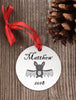personalized bat ornament - bat lover gift - custom bat ornament - Favor Universe