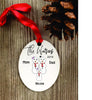 snowman Ornament, snowman Gifts, snowman family ornament, snowman couple ornament, personalized snowman family ornament,  custom snowman - Favor Universe
