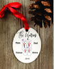 snowman Ornament, snowman Gifts, snowman family ornament, snowman couple ornament, personalized snowman family ornament,  custom snowman - Favor Universe