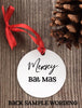 personalized bat ornament - bat lover gift - custom bat ornament - Favor Universe