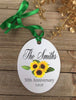 Custom sunflower Ornament, sunflower wedding, sunflower christmas ornament, sunflower anniversary gift, sunflower anniverary ornament - Favor Universe