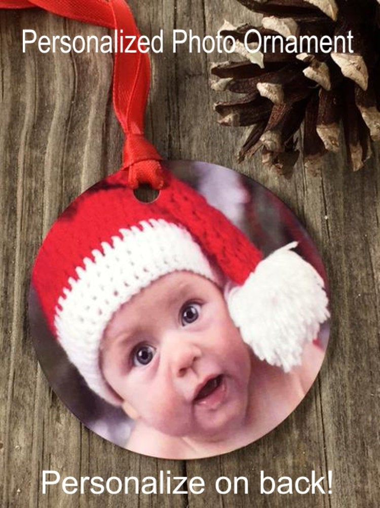 Baby Photo Ornament - First Christmas Ornament - babys 1st Christmas - Favor Universe