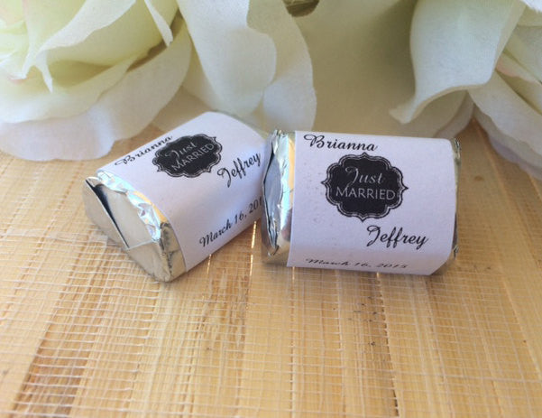 Wedding Favors for Guests Personalized Wrappers for Hershey's