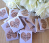 Wooden Heart Tea Packet Favors - Favor Universe
