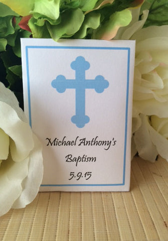 Baptism Seed Packets Cross - Favor Universe