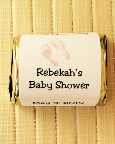 Baby Footprint Candy Wrappers - Favor Universe