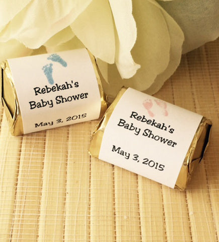 Baby Footprint Candy Wrappers - Favor Universe