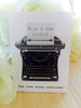 Typewriter seed packet favors - Favor Universe