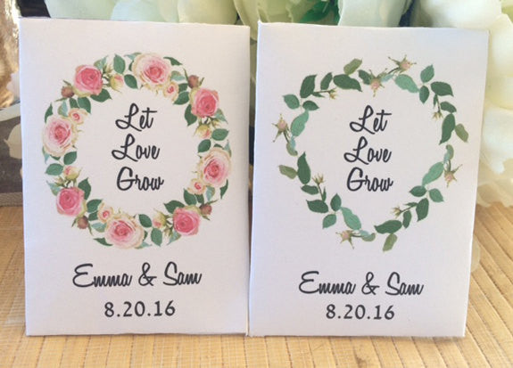 Floral Wreath Seed Packets - Favor Universe