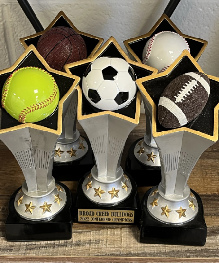Custom Trophy Rising Star collection - Resin Trophy - 5 Sports