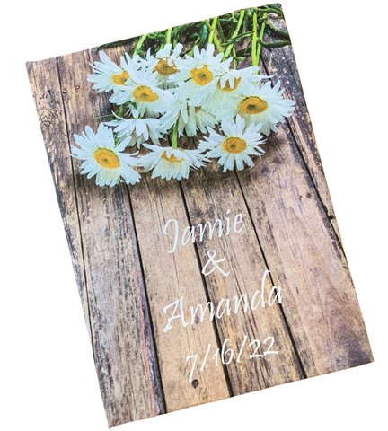 Custom Rustic Daisy Personalized Wedding Seed Packets