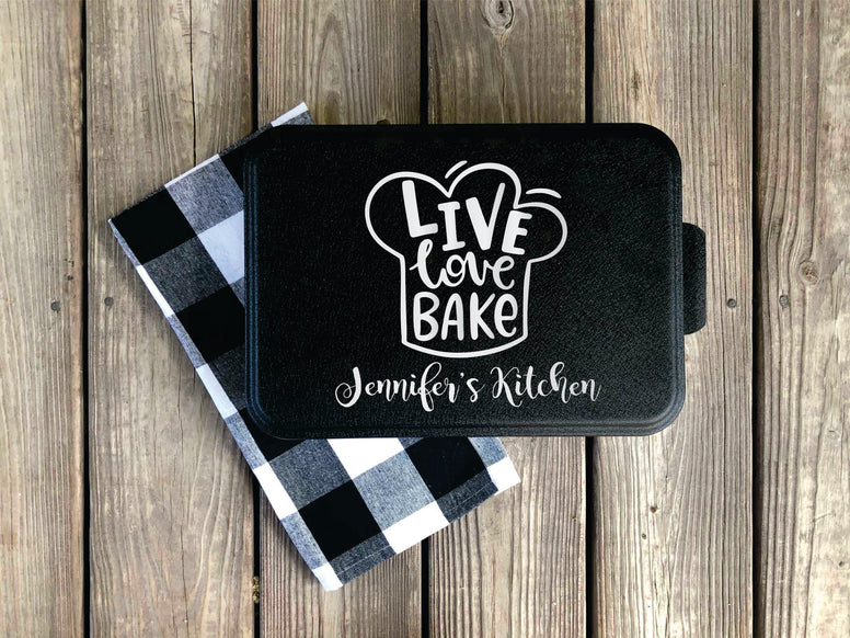 Personalized Cake Pan (Black), baking gifts, gift for mom