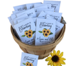 Baby Shower Seed Packets with floral sunflower design